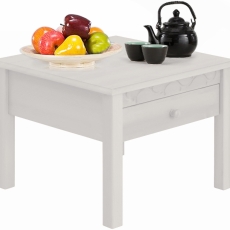Odkládací stolek Londa, 60 cm, bílá - 1