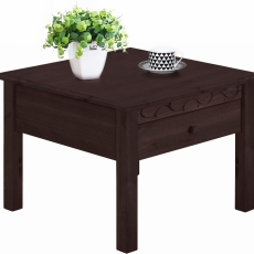 Odkládací stolek Londa, 60 cm, tmavě hnědá - 1