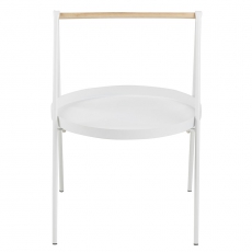 Odkládací stolek Lopes, 40 cm, bílá - 2