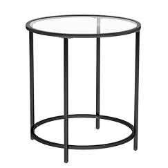 Odkládací stolek Luis, 50 cm, černá