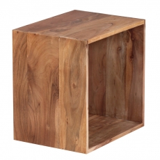 Odkládací stolek Mumbai cube, 43,5 cm, masiv akát - 4
