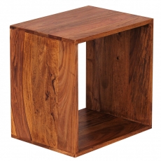 Odkládací stolek Mumbai cube, 43,5 cm, masiv Sheesham - 3