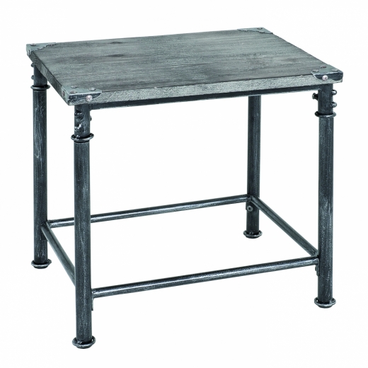 Odkládací stolek Nels, 43 cm, antická černá - 1