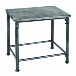 Odkládací stolek Nels, 43 cm, antická černá