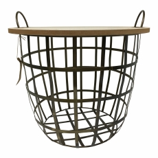 Odkládací stolek Nette, 40 cm, dřevo/černá - 1