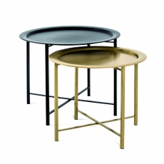 Odkládací stolek Nordic (SADA 2 ks), 49 cm, zlatá - 1