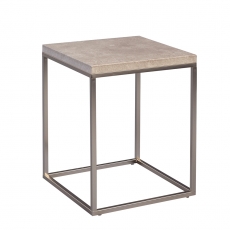 Odkládací stolek Olaf, 40 cm, beton/nerez - 4