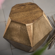 Odkládací stolek Roa, 40 cm, hnědá - 5