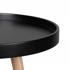 Odkládací stolek Scanio, 50 cm, černá/buk - 4