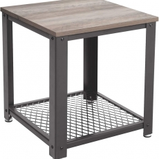 Odkládací stolek Shaggy, 55 cm, šedá / černá - 3