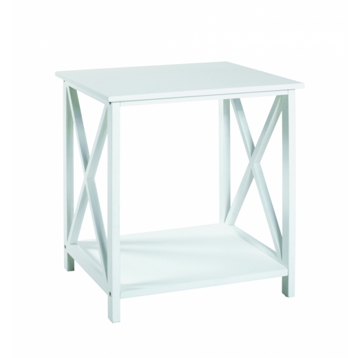 Odkládací stolek Sirina, 45 cm, bílá - 1