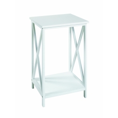 Odkládací stolek Sirina, 50 cm, bílá