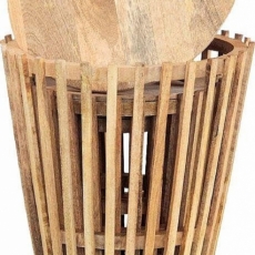 Odkládací stolek Sitke (SADA 3 ks), 61 cm, hnědá - 5