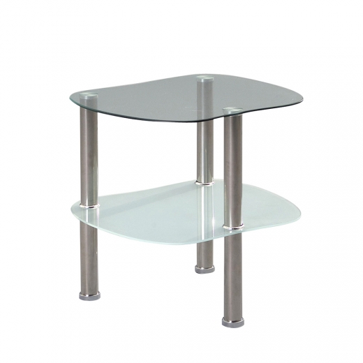 Odkládací stolek skleněný Vallerie, 45 cm - 1