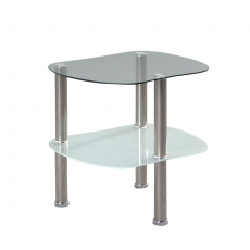 Odkládací stolek skleněný Vallerie, 45 cm - 1