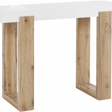 Odkládací stolek Solide, 110 cm, bílá - 1