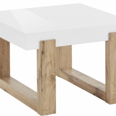 Odkládací stolek Solide, 60 cm, bílá - 1