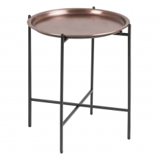 Odkládací stolek Sorby, 40 cm, měď - 1