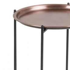 Odkládací stolek Sorby, 40 cm, měď - 3