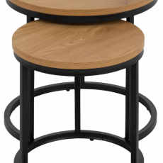 Odkládací stolek Spiro (SET 2 ks), divoký dub - 2