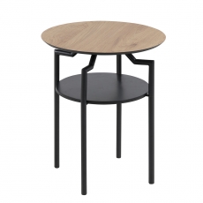 Odkládací stolek Staden, 45 cm, dub/černá - 1