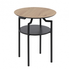 Odkládací stolek Staden, 45 cm, dub/černá