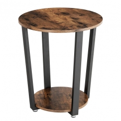Odkládací stolek Stella, 57 cm, hnědá / černá