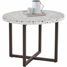 Odkládací stolek Stephanie, 60 cm, bílá - 1