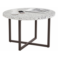 Odkládací stolek Stephanie, 70 cm, bílá