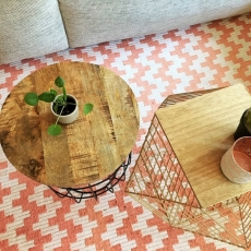 Odkládací stolek / stolička Babyen, 40 cm, dřevo/černá - 3