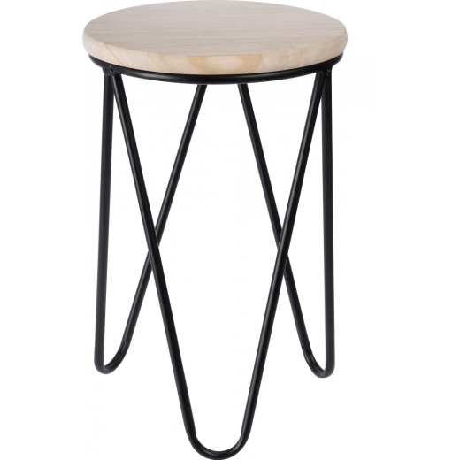 Odkládací stolek / stolička Symfoni, 30 cm, černá - 1