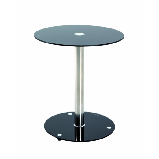 Odkládací stolek Thea, 51 cm, černé sklo - 1