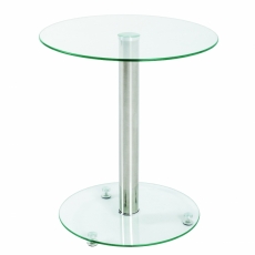 Odkládací stolek Thea, 51 cm, čiré sklo - 1