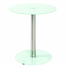 Odkládací stolek Thea, 51 cm, mléčné sklo - 1