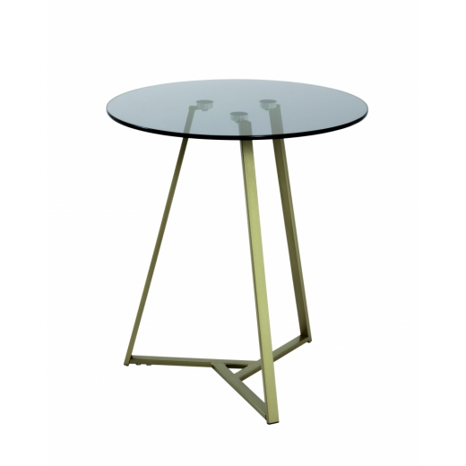 Odkládací stolek Timi, 50 cm, zlatá / černá - 1