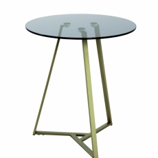 Odkládací stolek Timi, 50 cm, zlatá / černá - 1