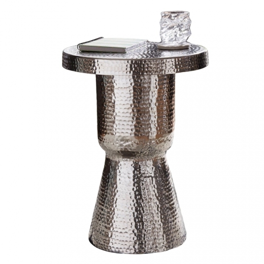 Odkládací stolek Tina, 59 cm, stříbrná - 1