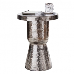 Odkládací stolek Tina, 59 cm, stříbrná