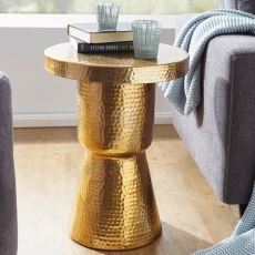 Odkládací stolek Tina, 59 cm, zlatá - 2