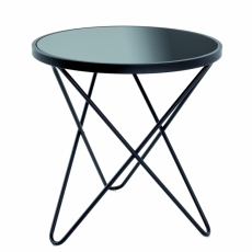 Odkládací stolek Verner, 56 cm, černá - 1