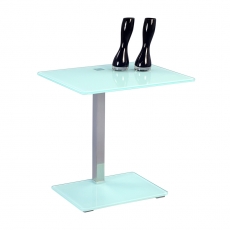 Odkládací stolek Wenke, 50 cm, bílá - 1
