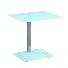 Odkládací stolek Wenke, 50 cm, bílá - 2