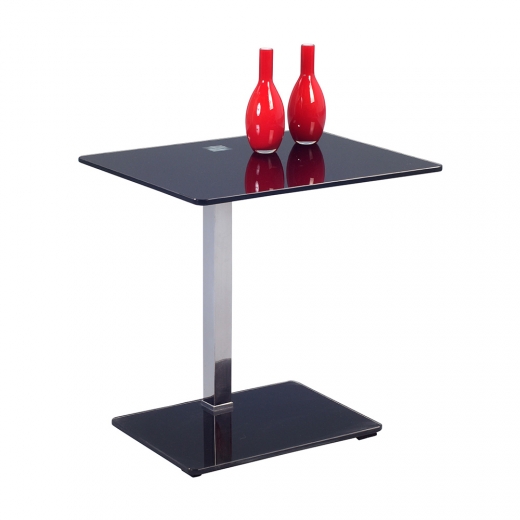Odkládací stolek Wenke, 50 cm, černá - 1