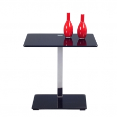 Odkládací stolek Wenke, 50 cm, černá - 3