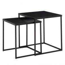 Odkládací stolek Wire (SET 2 ks), 45 cm, černá - 1