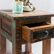 Odkládací stolek z recyklovaného dřeva Kalkutta, 30x50 cm, mango - 5