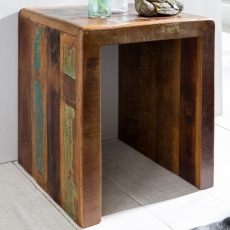 Odkládací stolek z recyklovaného dřeva Kalkutta, 45x55 cm, mango - 4