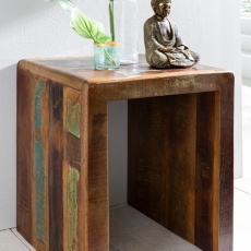 Odkládací stolek z recyklovaného dřeva Kalkutta, 45x55 cm, mango - 2