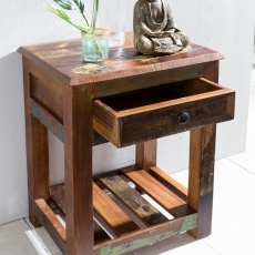 Odkládací stolek z recyklovaného dřeva Kalkutta, 45x60 cm, mango - 3