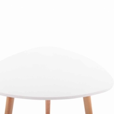 Odkladací stolík Abenra, 80 cm, biela - 3